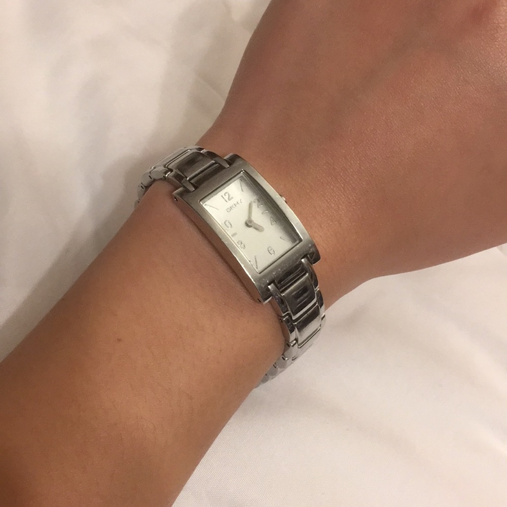 DKNY silver watch